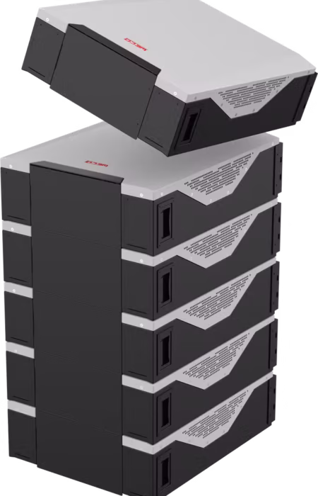 batterij-5-3kwh Airco’s LG gemonteerd op het dak